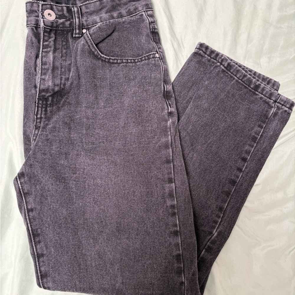 Cotton On Women's Straight Leg Jeans in Charcoal